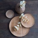 Ver imagem 5 de Jogo 8 Prato Raso de Bambu Natural Ecológico Pratinho Madeira Lyor 27cm