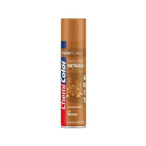 Tinta Spray Metálica Bronze 400 ml Chemicolor