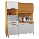 Ver imagem 1 de Armário de Cozinha Compacta 182cm Noir Cinamomo/branco A15 - Mpozenato