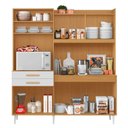 Ver imagem 3 de Armário de Cozinha Compacta 182cm Noir Cinamomo/branco A15 - Mpozenato
