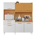 Ver imagem 4 de Armário de Cozinha Compacta 182cm Noir Cinamomo/branco A15 - Mpozenato