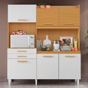 Ver imagem 5 de Armário de Cozinha Compacta 182cm Noir Cinamomo/branco A15 - Mpozenato