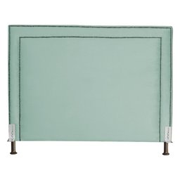 Cabeceira Cama Box Casal 140cm Viviane Veludo Quarto - Estopar Viviane Casal Veludo Veludo Acqua - 3