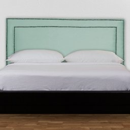 Cabeceira Cama Box Casal 140cm Viviane Veludo Quarto - Estopar Viviane Casal Veludo Veludo Acqua - 2