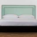 Ver imagem 2 de Cabeceira Cama Box Casal 140cm Viviane Veludo Quarto - Estopar Viviane Casal Veludo Veludo Acqua