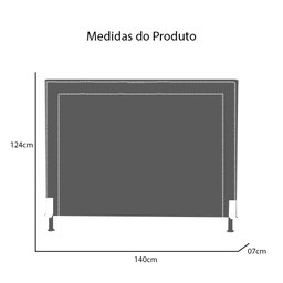 Cabeceira Cama Box Casal 140cm Viviane Veludo Quarto - Estopar Viviane Casal Veludo Veludo Acqua - 5
