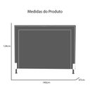 Ver imagem 5 de Cabeceira Cama Box Casal 140cm Viviane Veludo Quarto - Estopar Viviane Casal Veludo Veludo Acqua