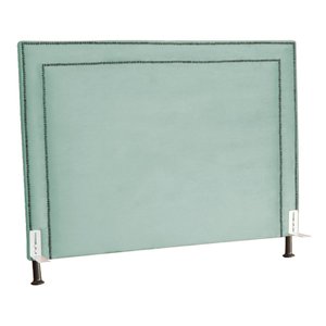 Cabeceira Cama Box Casal 140cm Viviane Veludo Quarto - Estopar Viviane Casal Veludo Veludo Acqua