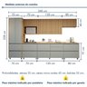 Cozinha Completa Modulada 7 Peças 10 Portas 7 Gavetas Norten - 3