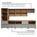 Ver imagem 7 de Cozinha Completa Modulada 7 Peças 10 Portas 7 Gavetas Norten Verde/Nature