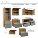 Ver imagem 6 de Cozinha Completa Modulada 7 Peças 10 Portas 7 Gavetas Norten Verde/Nature