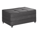 Ver imagem 1 de Puff Cama Solteiro Dobravel com Rodízios Lindecor Cor Cinza