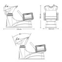 Ver imagem 2 de Lavatório Cuba Reclinável para Salão Barbearia Dompel Preto