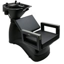 Ver imagem 1 de Lavatório Cuba Reclinável para Salão Barbearia Dompel Preto