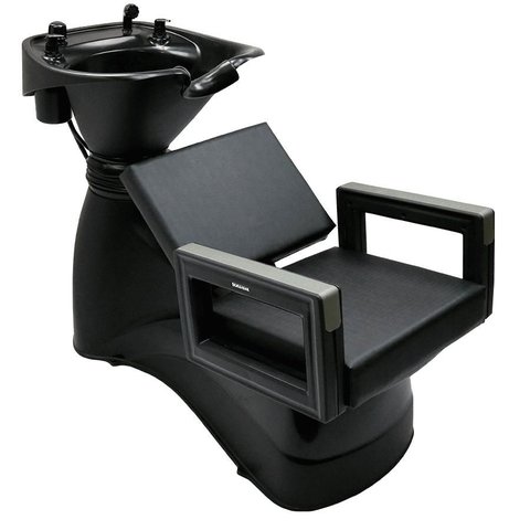 Lavatório Cuba Reclinável para Salão Barbearia Dompel Preto