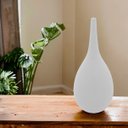 Ver imagem 2 de Vaso Decorativo Enfeite Planta Cerâmica 15x15x15cm Branco