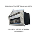 Ver imagem 5 de Caixa de Correio Cartas para Muro Detrás Preta 15x23x11cm