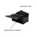 Ver imagem 6 de Caixa de Correio Cartas para Muro Detrás Preta 15x23x11cm