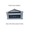 Caixa de Correio Cartas para Muro Detrás Preta 15x23x11cm - 3