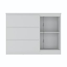 Cômoda Sapateira 3 Gavetas 1 Porta Modelo Gales 100% MDF Mambel - 4 Cômoda Sapateira 3 Gavetas 1 Porta Modelo Gales 100% MDF Mambel - 4