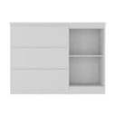 Ver imagem 5 de Cômoda Sapateira 3 Gavetas 1 Porta Modelo Gales 100% MDF Mambel