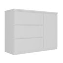 Ver imagem 2 de Cômoda Sapateira 3 Gavetas 1 Porta Modelo Gales 100% MDF Mambel