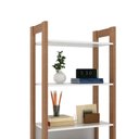 Ver imagem 5 de Armário Estante para Decoração Multiuso ou Closet Modulado Az1005 Tecnomobili Amêndoa/branco