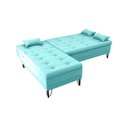 Ver imagem 5 de Sofá Cama com Chaise 3 Lugares 2,00 Mts Nice Matrix