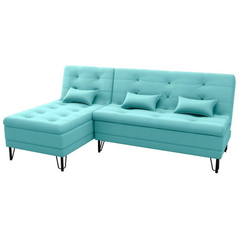 Sofá Cama com Chaise 3 Lugares 2,00 Mts Nice Matrix