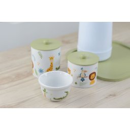 Kit Higiene Bebê Porcelanas Safari Animais Banho Cuidados K172 - 3
