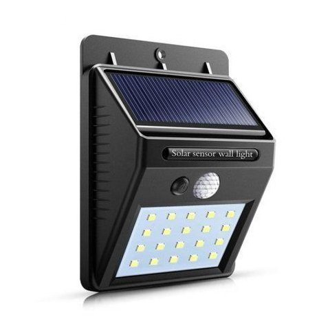 Luminária Solar Led 10w Bateria Luz Recarregável Jardim