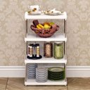 Ver imagem 2 de Estante Organizadora Multiuso 4 Prateleiras Branca – Design Moderno e Versátil