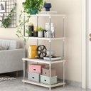 Ver imagem 7 de Estante Organizadora Multiuso 4 Prateleiras Branca – Design Moderno e Versátil