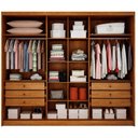 Ver imagem 3 de Guarda Roupa Casal Livorno Plus 6 Portas 6 Gavetas com Espelho Cinamomo - Novo Horizonte