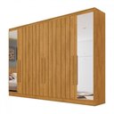 Ver imagem 4 de Guarda-roupa Casal Oxford 6 Portas 6 Gavetas com Espelho Ripado 100% Mdf Peroba - Mademarques