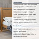Ver mais imagens de Cama de Solteiro Cabeceira com Detalhes Curvos Madeira Reali Plus Amêndoa Clean