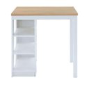 Ver imagem 4 de Bancada Ilha Cozinha 3 Prateleiras 90x60 Cm Cd1022 Branco Dtall