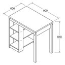 Ver imagem 7 de Bancada Ilha Cozinha 3 Prateleiras 90x60 Cm Cd1022 Branco Dtall