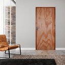 Ver imagem 1 de Kit Porta de Madeira 210x80cm Batente 14cm Fechadura Alavanca Rodam Abertura Direita