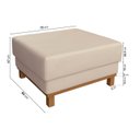 Ver imagem 3 de Puff 80cm Ananda Cabecasa MadeiraOriginals Bege