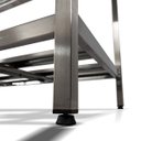 Ver imagem 6 de Mesa Aço Inox Profissional 100x70x90 Cm com Espelho e 1 Prateleira Fenestrada Nortinox Stander