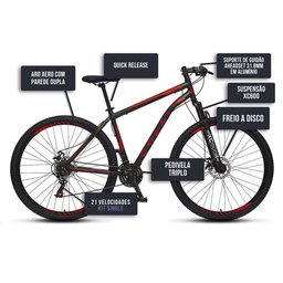 Bicicleta Colli Athena Aro 29 Athena Shimano 21 Marchas - 5