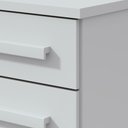 Ver mais imagens de Mesa de Cabeceira 3 Gavetas Baião Branco
