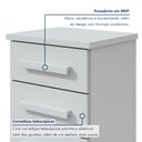 Ver imagem 3 de Mesa de Cabeceira 3 Gavetas Baião Plus 