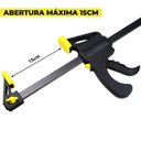 Ver imagem 2 de Grampo Aperto Rápido Tipo Sargento 15cm 6"pol | 03 Un