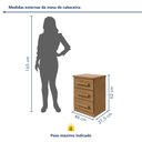 Ver imagem 6 de Mesa de Cabeceira 3 Gavetas Baião Plus 