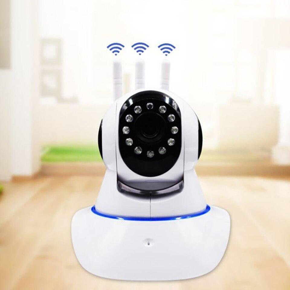 Camera Robo 3 Antenas Ip Wifi 360 1080p - 3