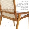 Kit 8 Cadeiras Madeira Maciça Encosto em Tela Assento Estofado Siena  - 12