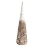 Árvore Cone Cotton Aramado Luxo Decorado Mescla Dourado e Champanhe 50cm - Magizi - 1