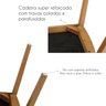 Kit 4 Cadeiras Madeira Maciça Palermo Encosto Tela Assento Estofado  - 13